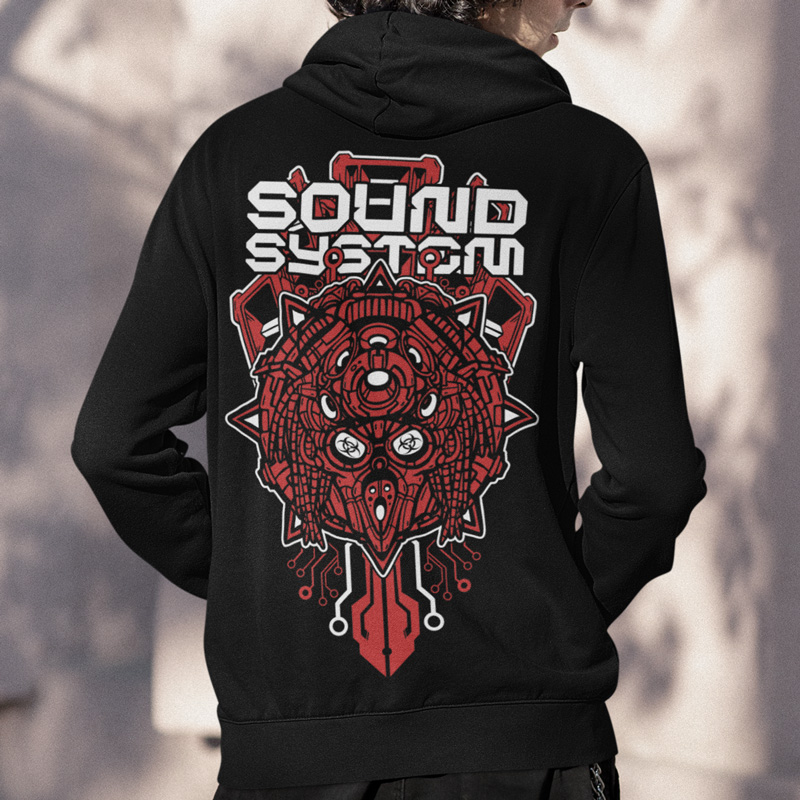 Mikina tekno pánská Sound system