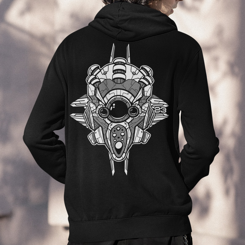 Mikina tekno pánská Robotic mask