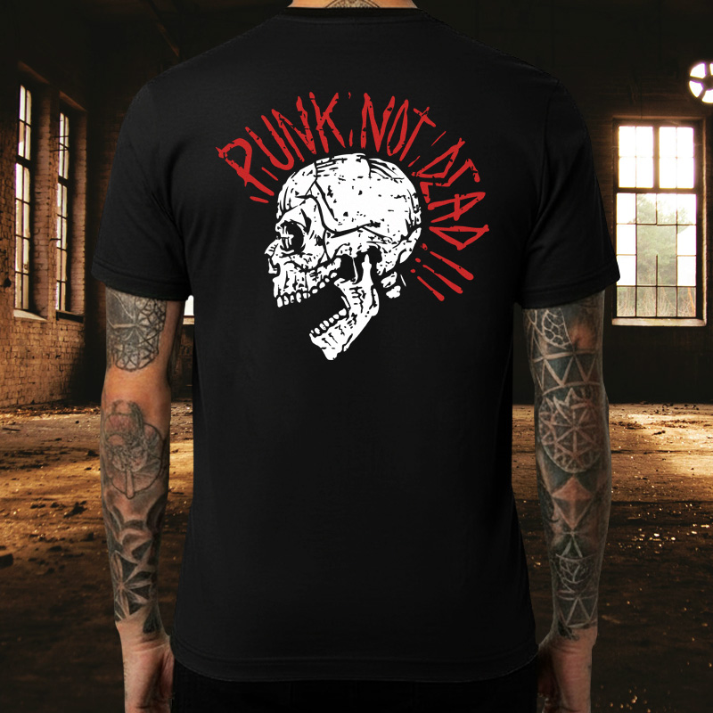 Tričko punk pánské Punk skull