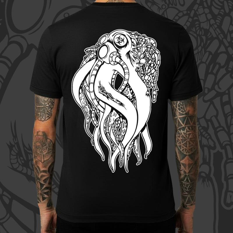 Tričko tekno pánské Biohazard octopus