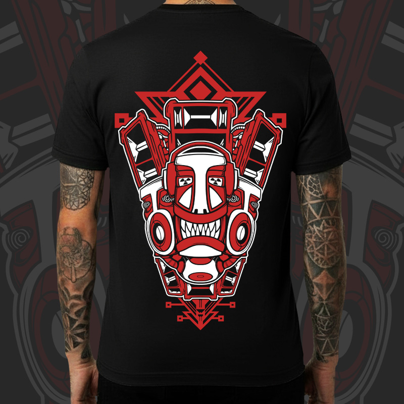 Tričko tekno pánské Totem