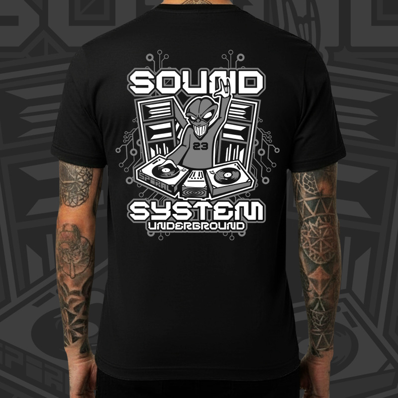 Tričko tekno pánské Alien DJ