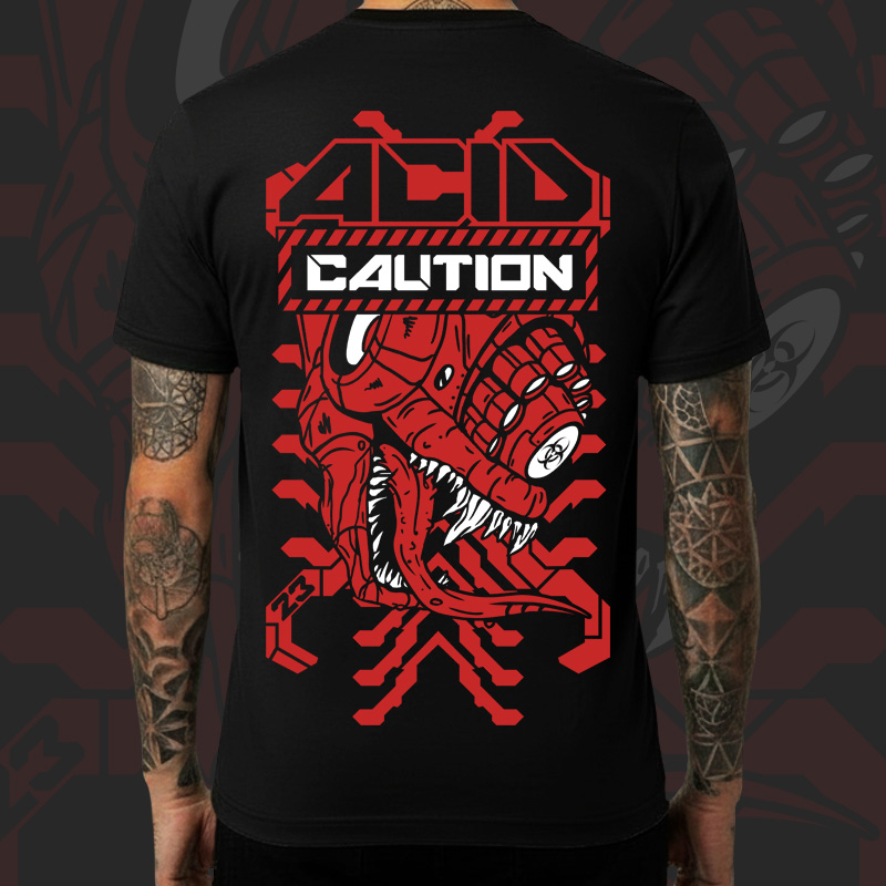 Tričko tekno pánské Caution