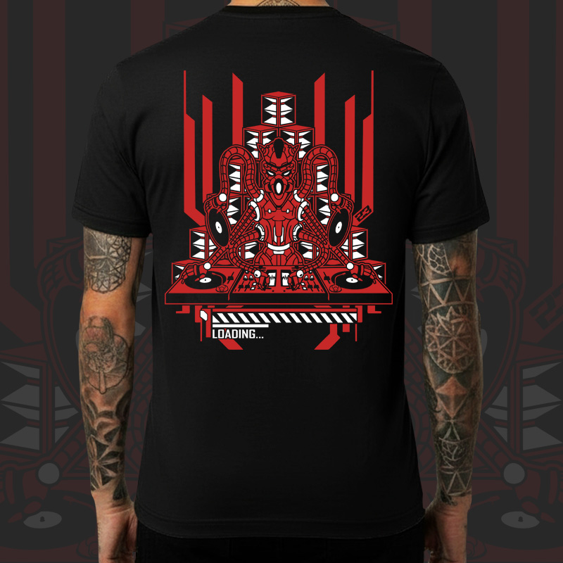 Tričko tekno pánské Robo DJ