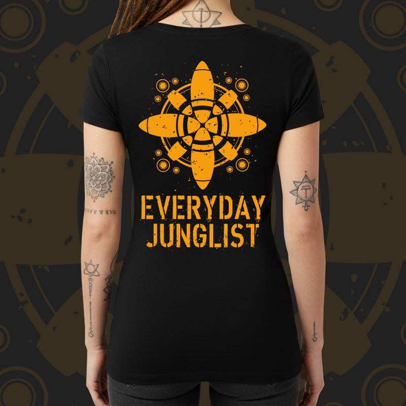 Tričko dnb, drum and bass dámské Junglist