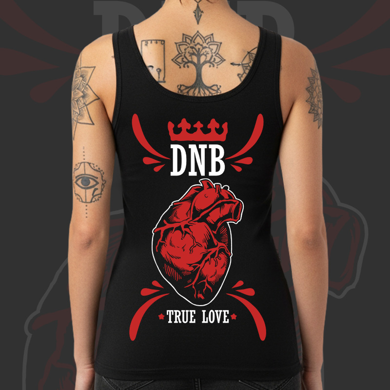 Tílko dnb, drum and bass dámské True love