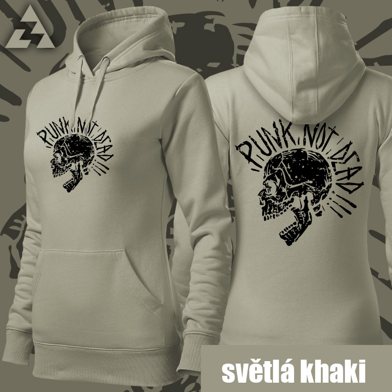 Mikina punk dámská skull 