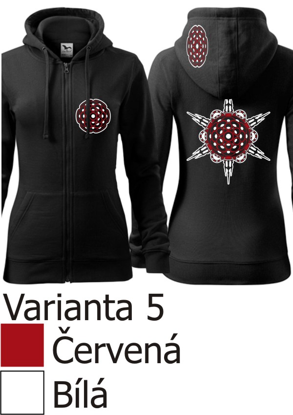 Mikina dámská tekno 300g/m na zip