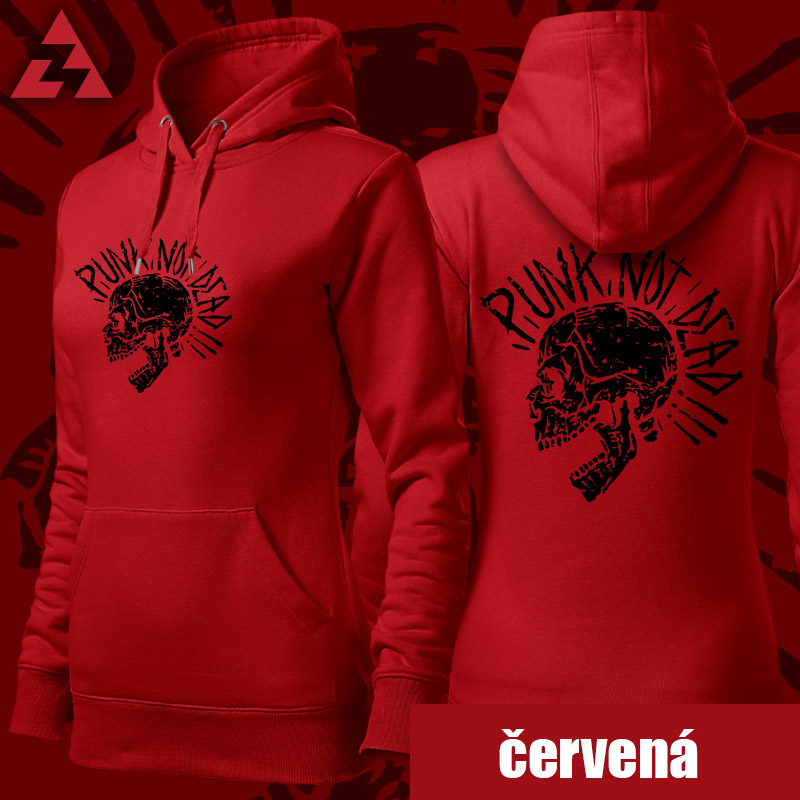 Mikina punk dámská skull 