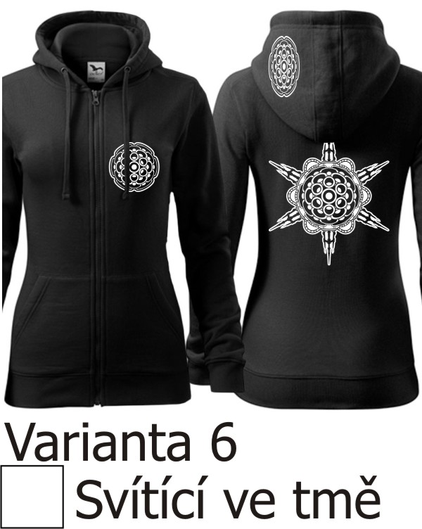 Mikina dámská tekno 300g/m na zip