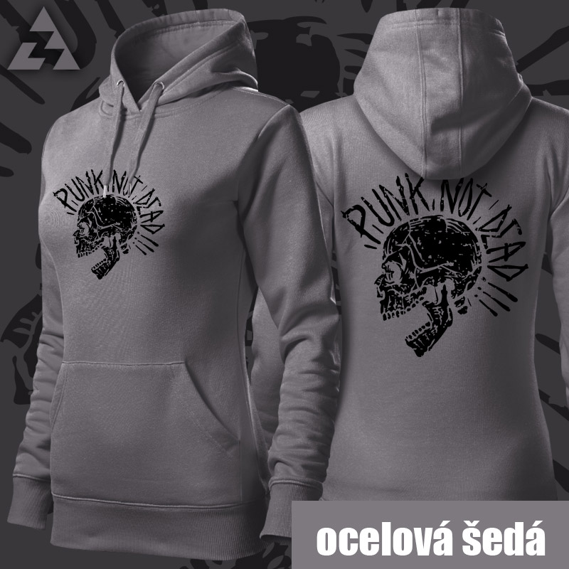 Mikina punk dámská skull 