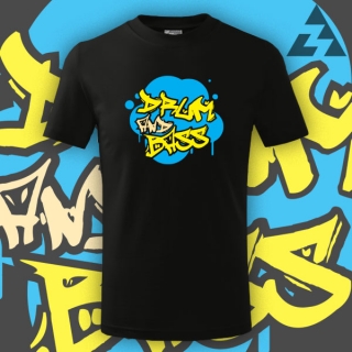 dnb tričko dětské DRUM AND BASS