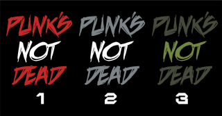 Tričko punk pánské Punks not dead